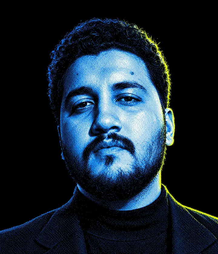 Portrait of Syed Muhammad Sayam, founder of Strafe Theory Software